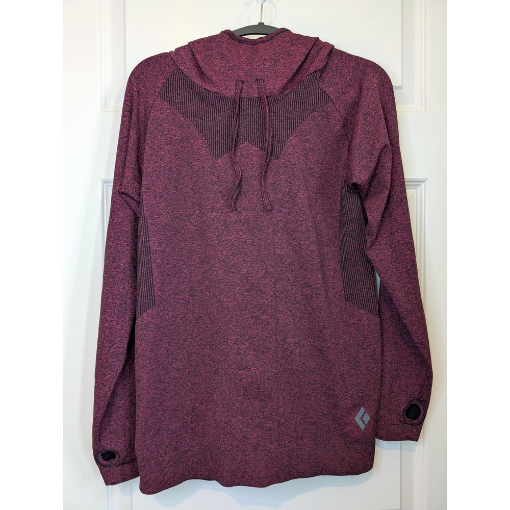 Black Diamond Burgundy Heathered Hooded Pullover